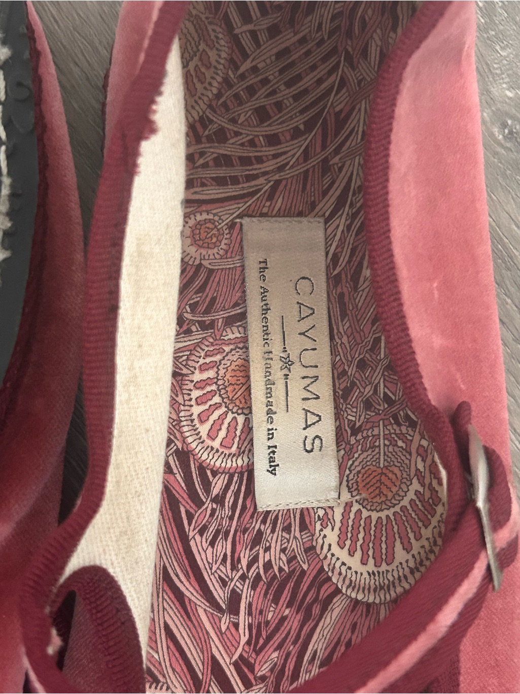 Cayumas Rose Pink Velvet Mary Jane Flats — image 4 of 5